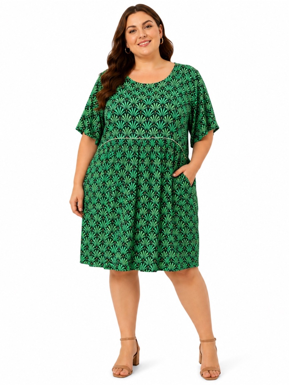Mauve by Anthropology Size 1X MIDI Boho dress
